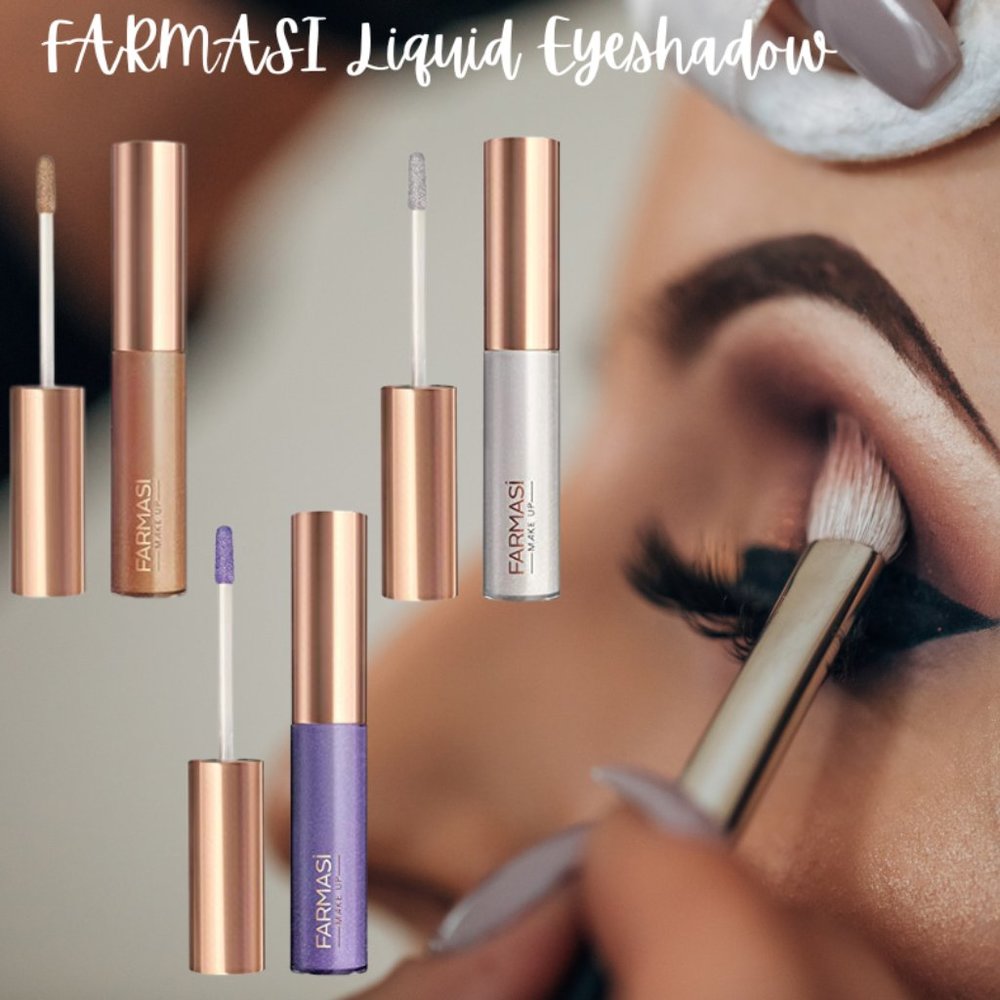 FARMASI Liquid Eyeshadow, Quick-Drying, Easy to Apply, 0.24 fl. oz / 7 ml